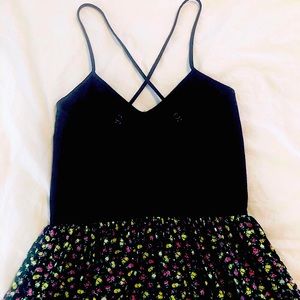 VS PINK fit and flare floral skater dress